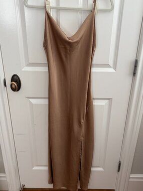 Paper Heart Satin Slip Midi Dress | Size XS